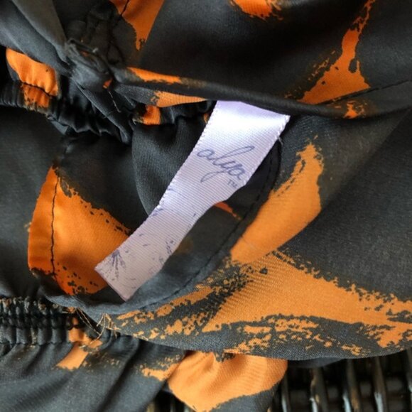 Francesca’s boutique Alya tunic top orange navy - Picture 8 of 9